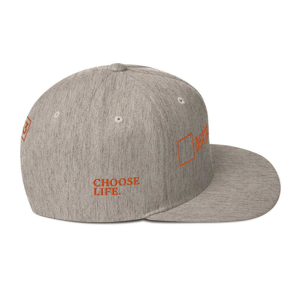 CHOOSE LIFE.Snapback Hat