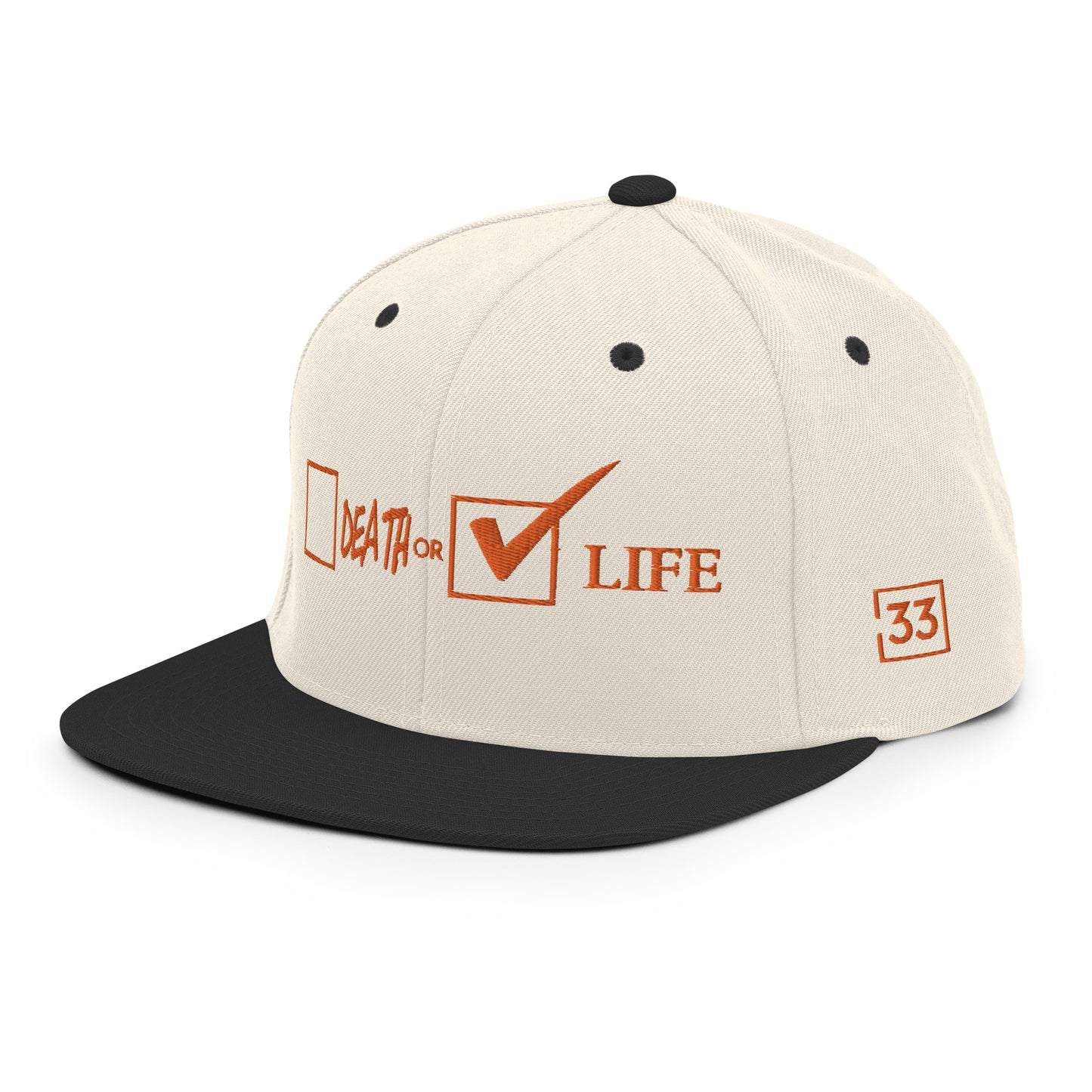 CHOOSE LIFE.Snapback Hat