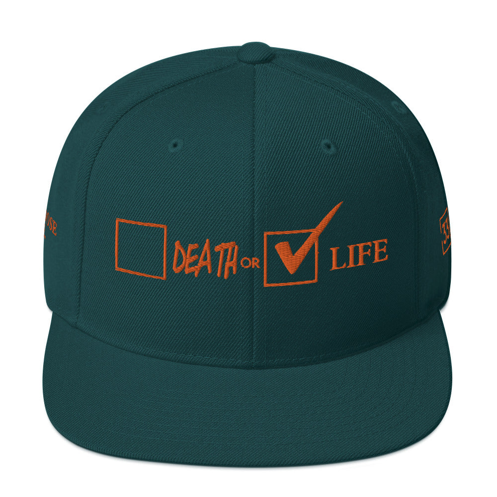 CHOOSE LIFE.Snapback Hat