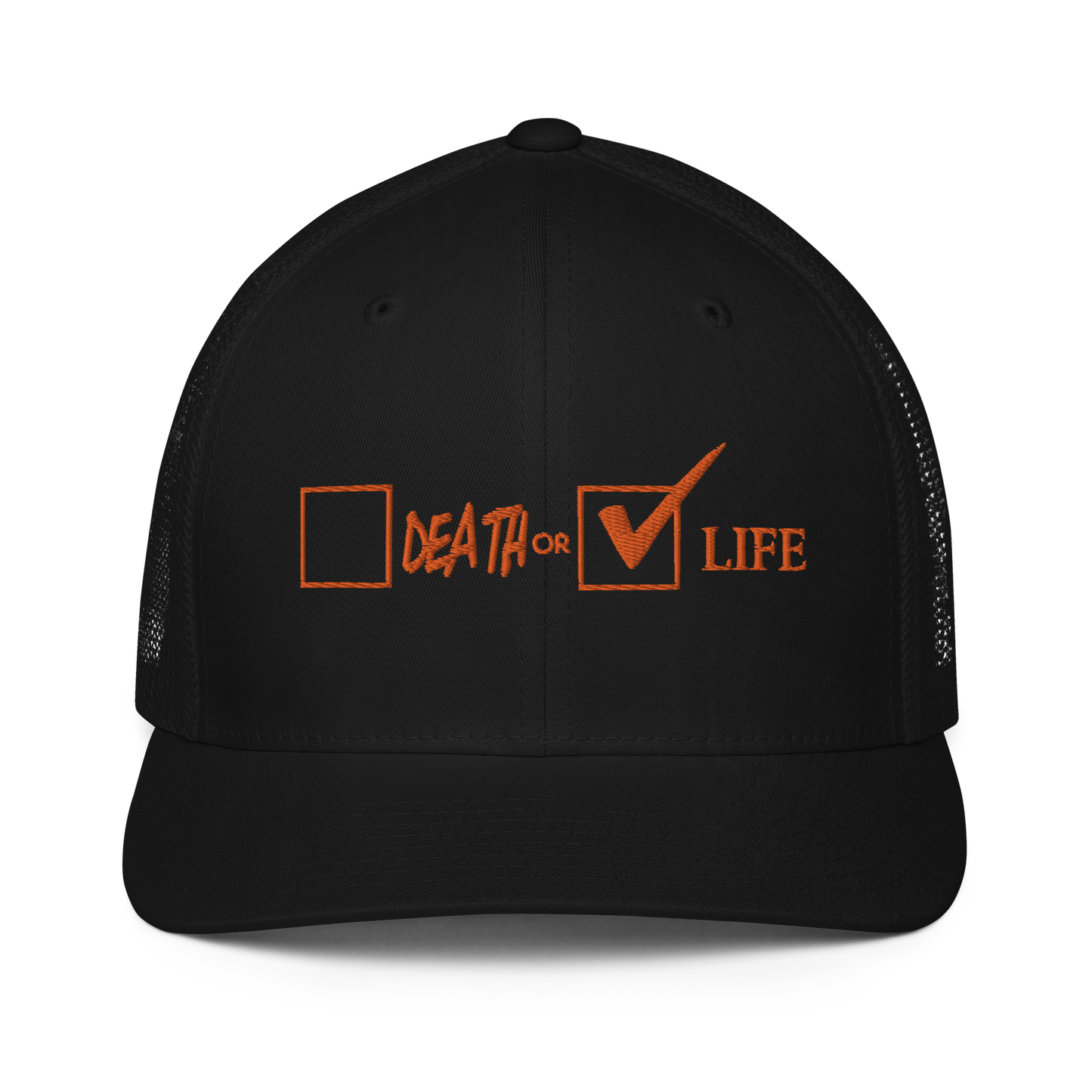 CHOOSE LIFE Closed-back trucker cap