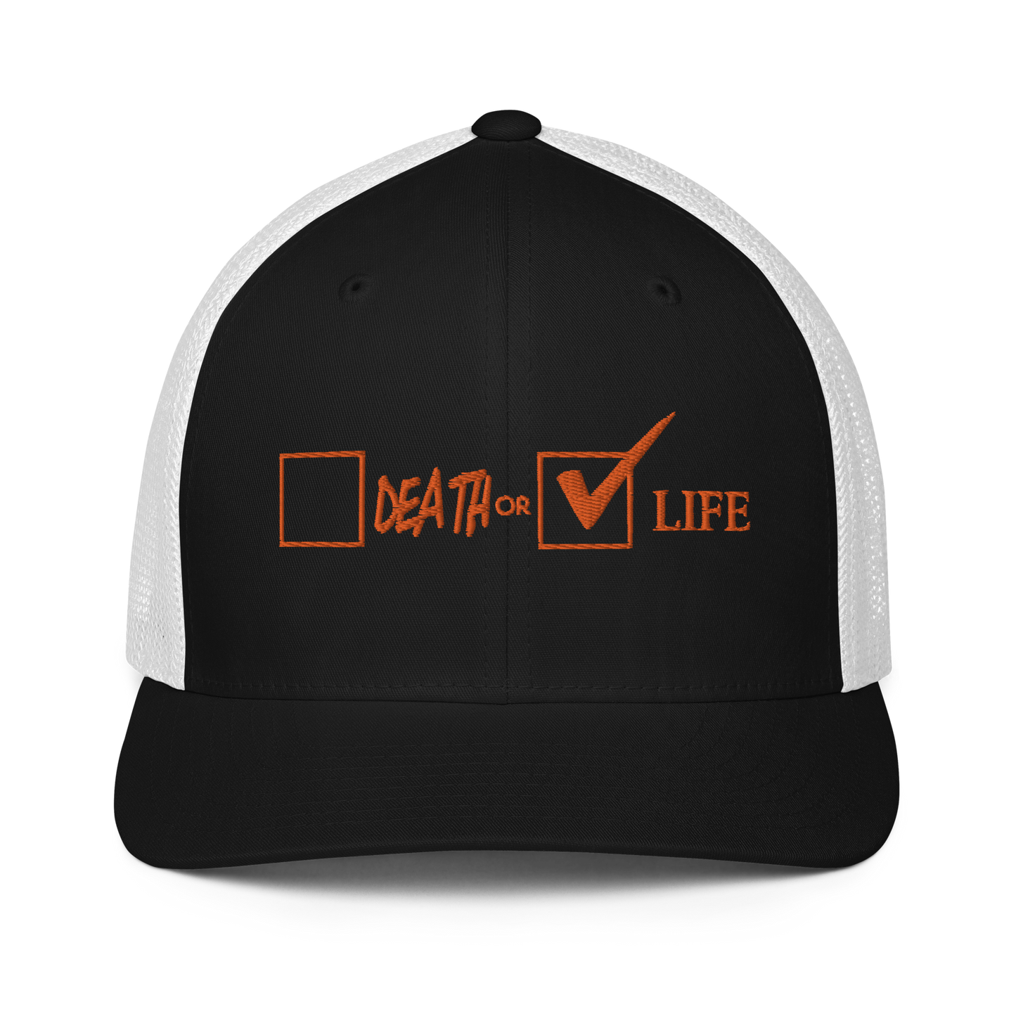 CHOOSE LIFE Closed-back trucker cap