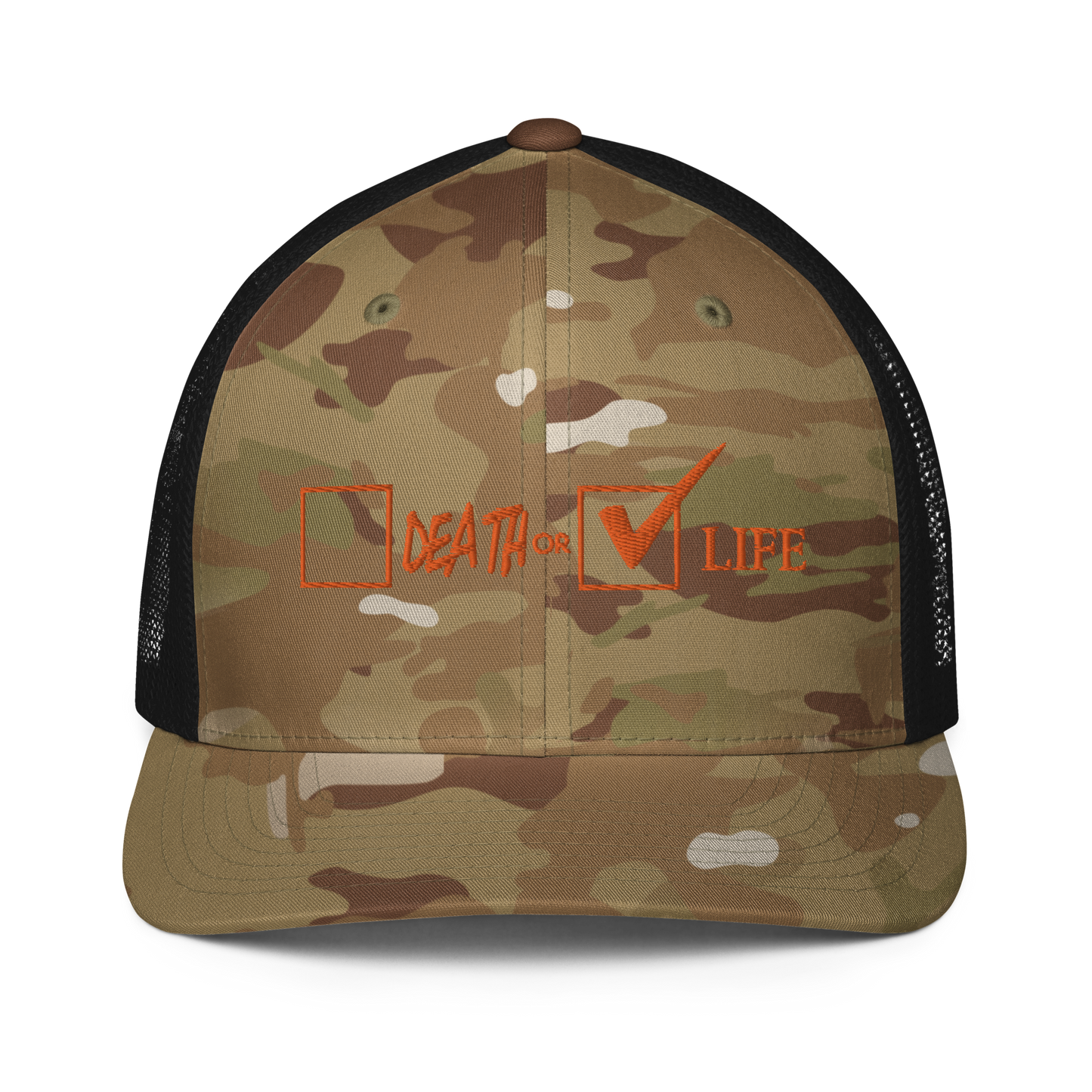 CHOOSE LIFE Closed-back trucker cap