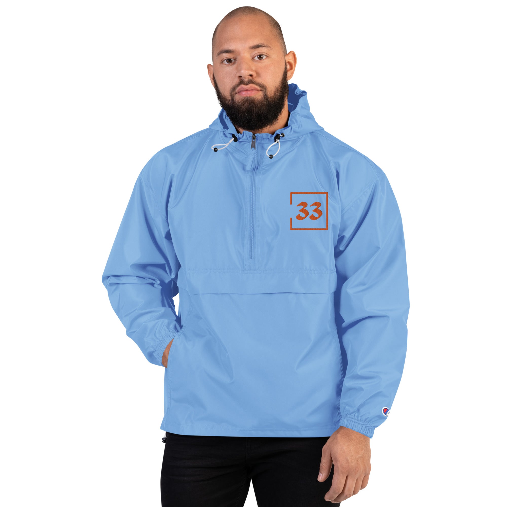 33 Embroidered Champion Packable Jacket