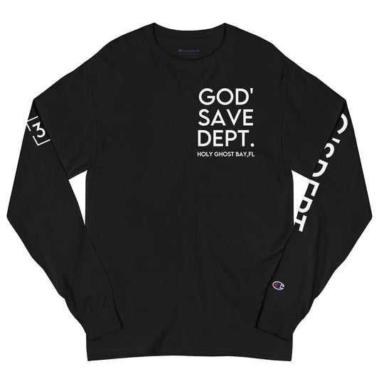 GOD’SAVE DEPT. Men's Champion Long Sleeve Shirt