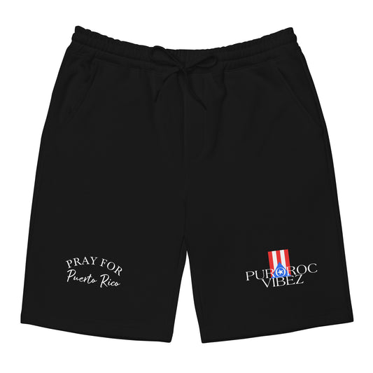 Pray for PR Men's fleece shorts