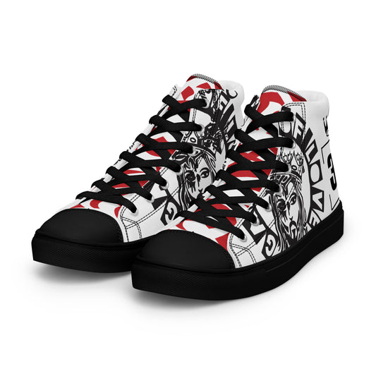 Gangsta of love Men’s high top canvas shoes