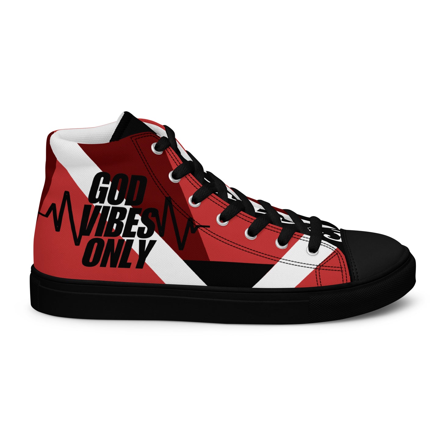 God Vibes Onliy Men’s high top canvas shoes