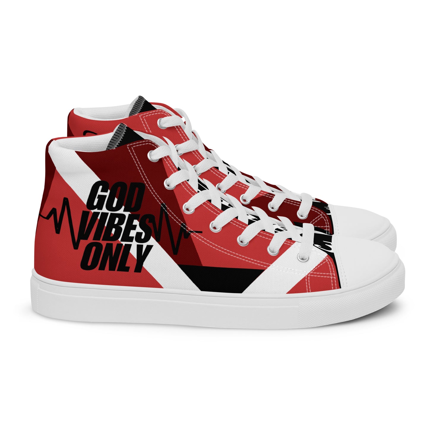 God Vibes Onliy Men’s high top canvas shoes