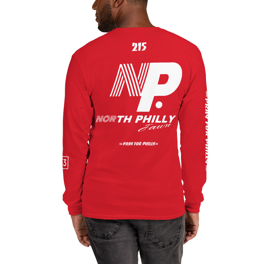 PRAY FOR PHILLY Men’s Long Sleeve Shirt