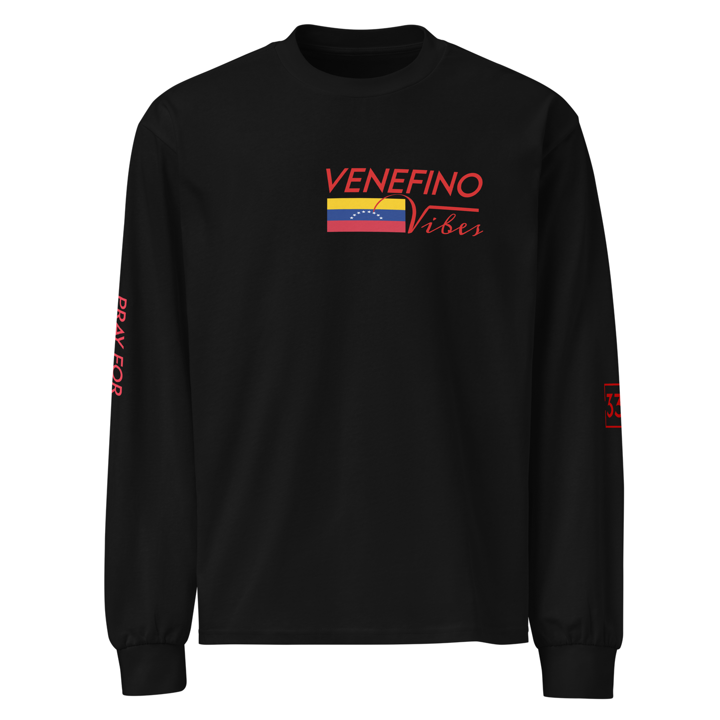 Pray for Venezuela Premium heavyweight long sleeve shirt