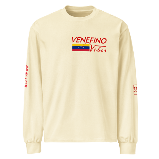 Pray for Venezuela Premium heavyweight long sleeve shirt