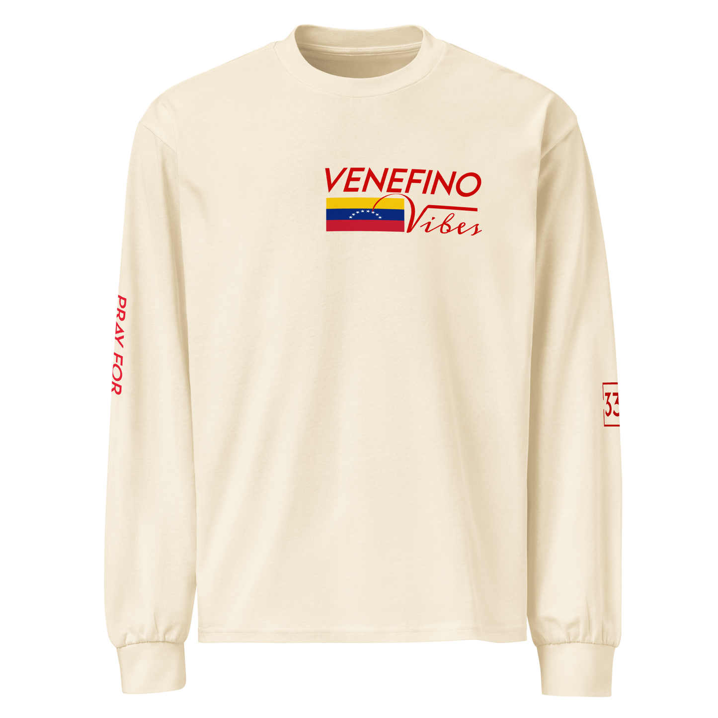 Pray for Venezuela Premium heavyweight long sleeve shirt