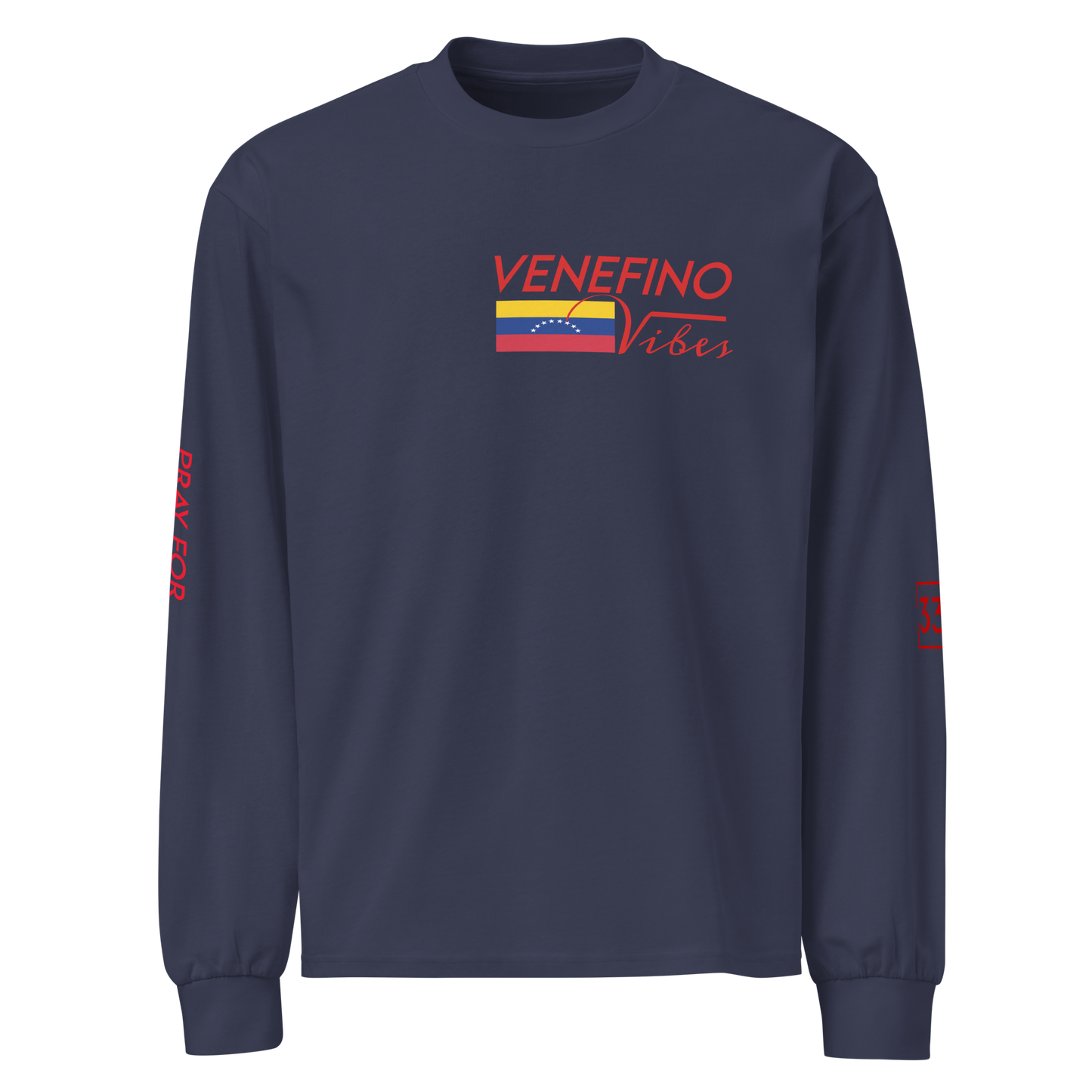 Pray for Venezuela Premium heavyweight long sleeve shirt